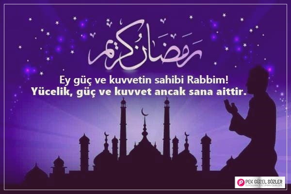 Ramazan Duası, Türkçe Arapça Ramazan Duası