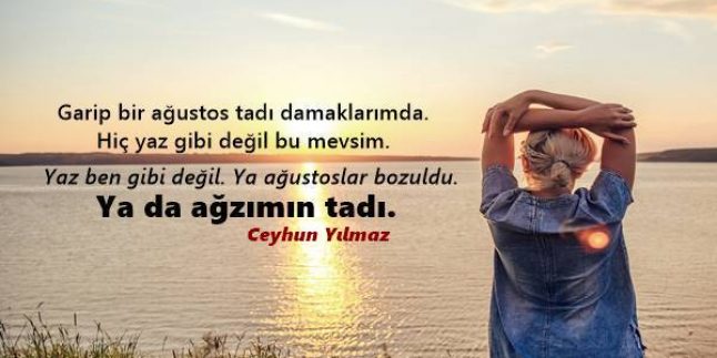 Ağustos Ayı İle İlgili Sözler