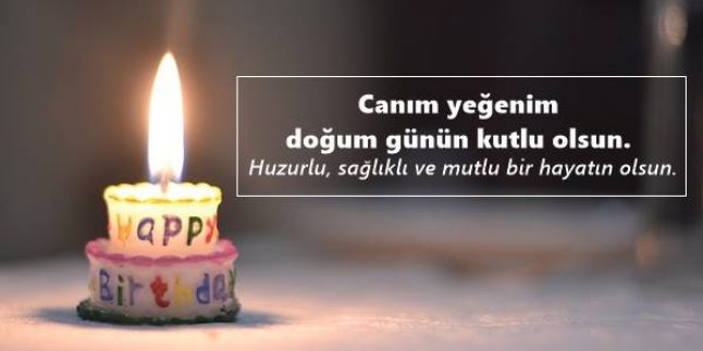 Yeğene Doğum Günü Mesajları