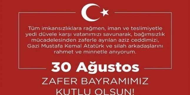 30 Ağustos Zafer Bayramı Mesajları