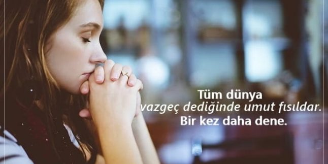 Umut Verici Sözler, Umut Veren Sözler